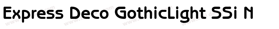 Express Deco GothicLight SSi Normal字体转换